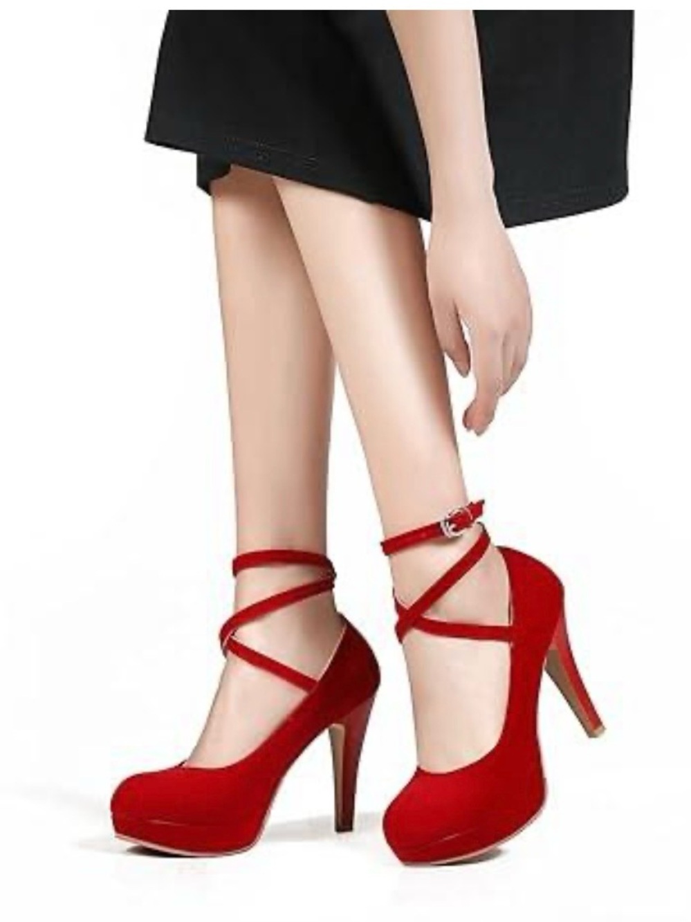 New Mostrin Red Strappy Heels Size 11